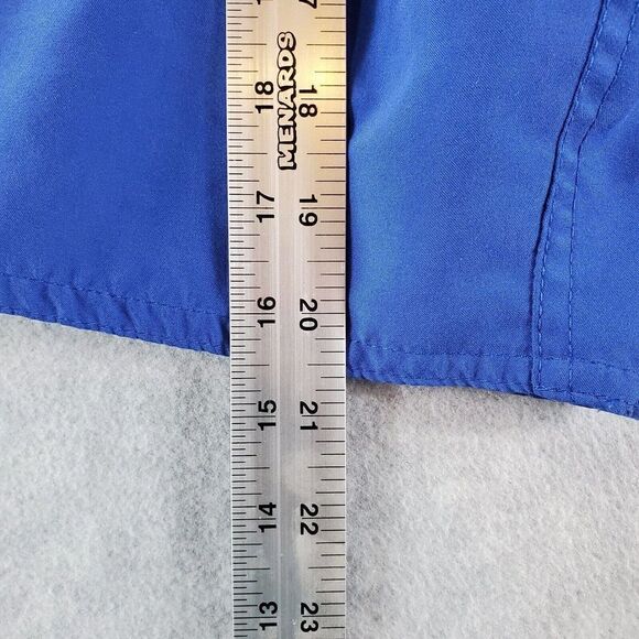 Vtg Kansas Jayhawks Swim Trunks Mens Small Blue NCAA Drawstring Boardshorts - Picture 3 of 9